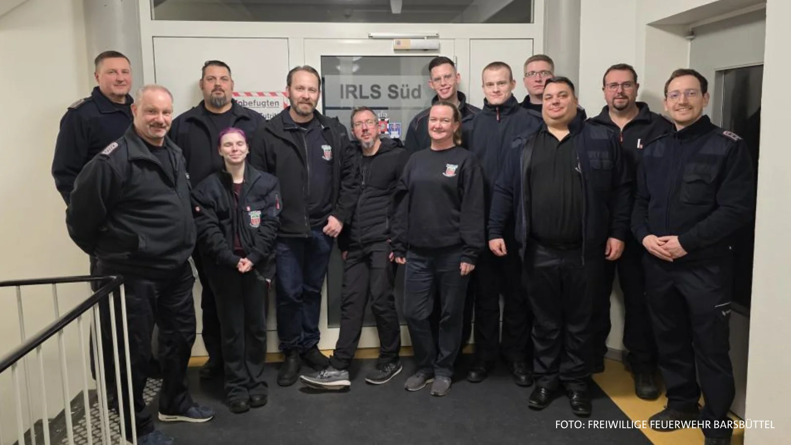 Besuch der Feuerwehr Barsbüttel bei der IRLS Süd in Bad Oldesloe
