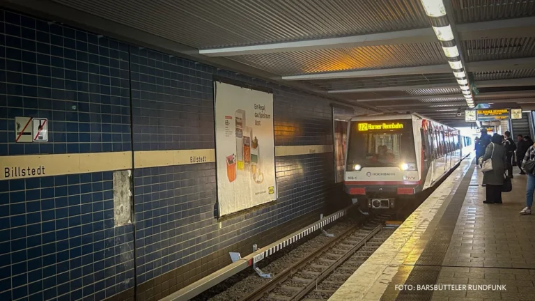 U-Bahn-Linie U2 in Billstedt am Dienstagmorgen ausgefallen