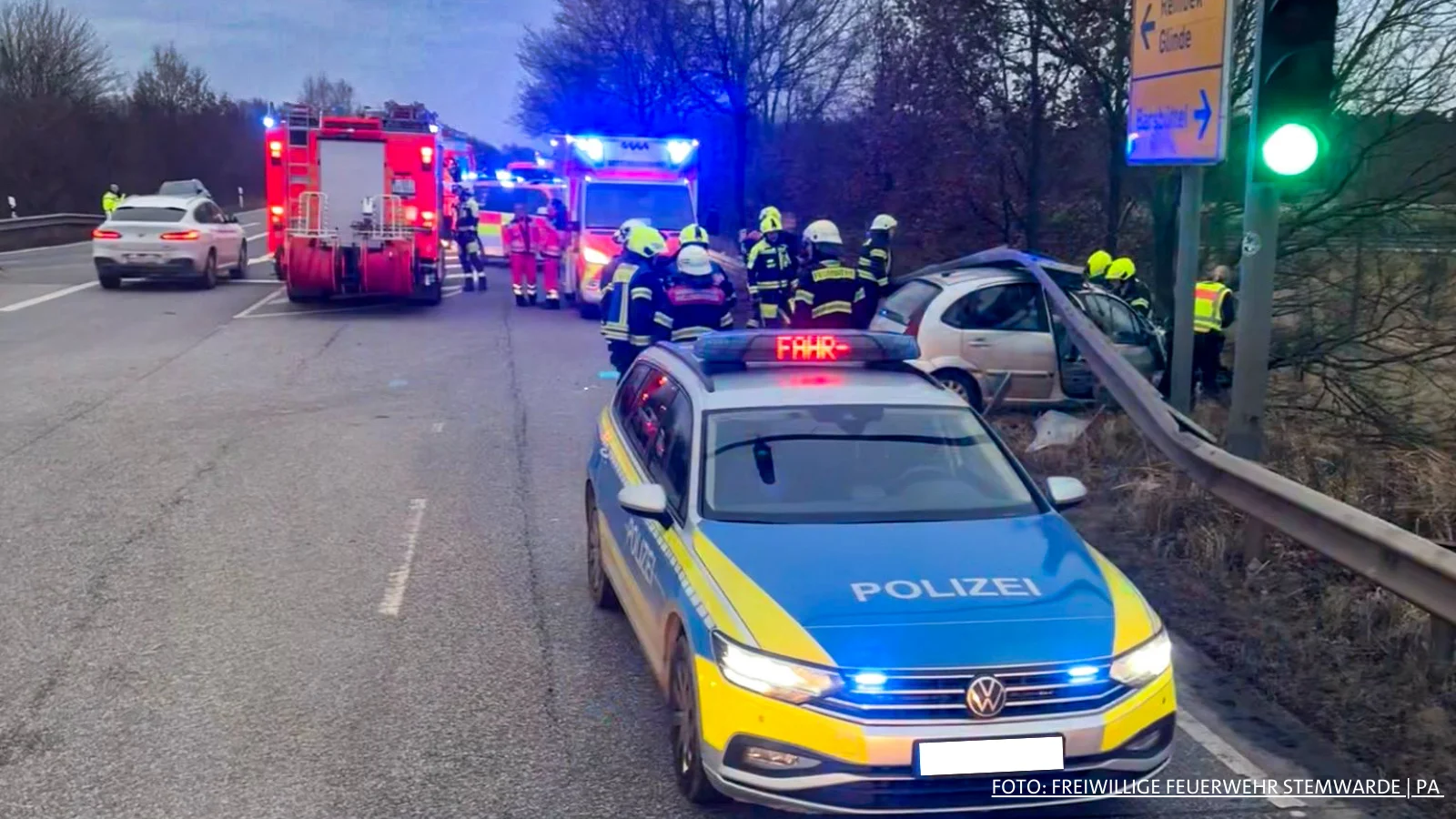 Schwerer Verkehrsunfall in Willinghusen – Autofahrer verletzt