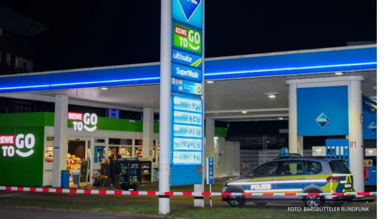 Tankstellenraub in Billstedt: Mitarbeiter verletzt, Täter auf der Flucht