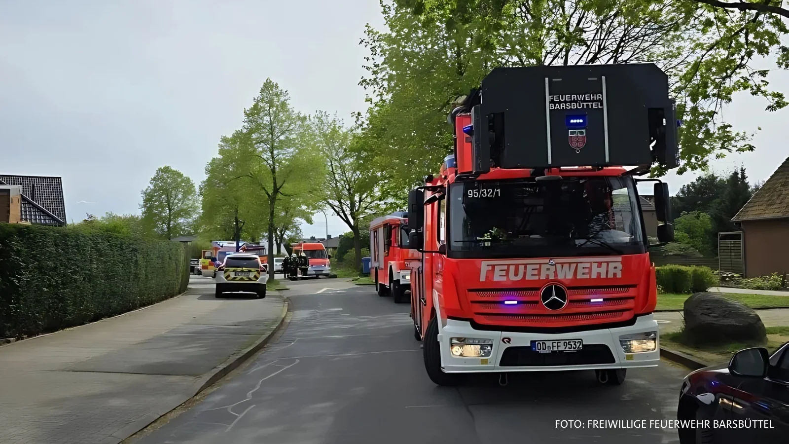 Technischer Defekt an Ölheizung: Feuerwehr rückt zu Schornsteinbrand in Barsbüttel aus