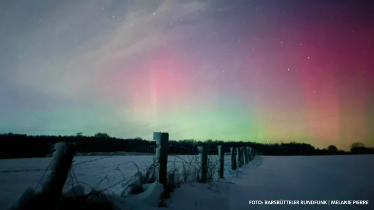 Polarlichter über Barsbüttel-Stemwarde sorgen für Staunen