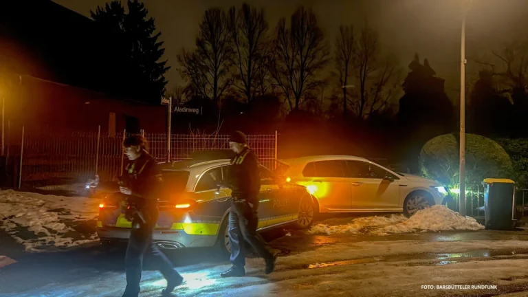 Zwei Männer flüchten nach Verfolgungsjagd – Polizei stoppt Pkw mit Rammmanöver in Hamburg-Jenfeld